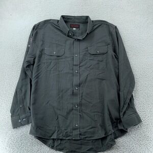 DRIFIRE Shirt Mens XL Gray Flame Resistant FR NFPA 2112 CAT 2 Long Sleeve Work